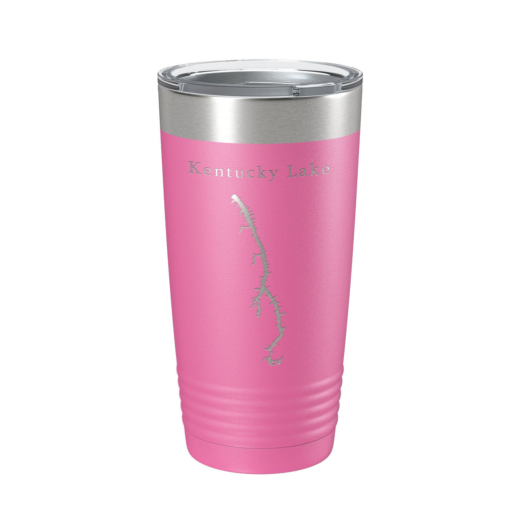 Kentucky Lake Map Tumbler Travel Mug Insulated Laser Engraved Coffee Cup Kentucky, Tennessee 20 oz