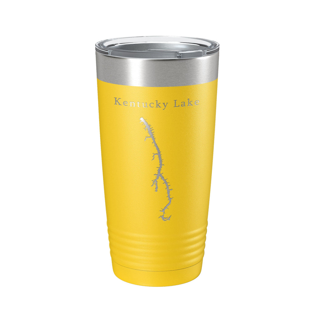 Kentucky Lake Map Tumbler Travel Mug Insulated Laser Engraved Coffee Cup Kentucky, Tennessee 20 oz