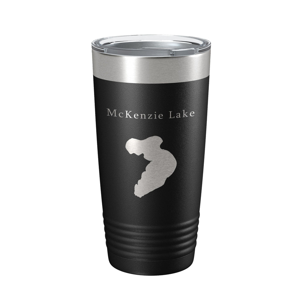 McKenzie Lake Map Tumbler Travel Mug Insulated Laser Engraved Coffee Cup Wisconsin 20 oz