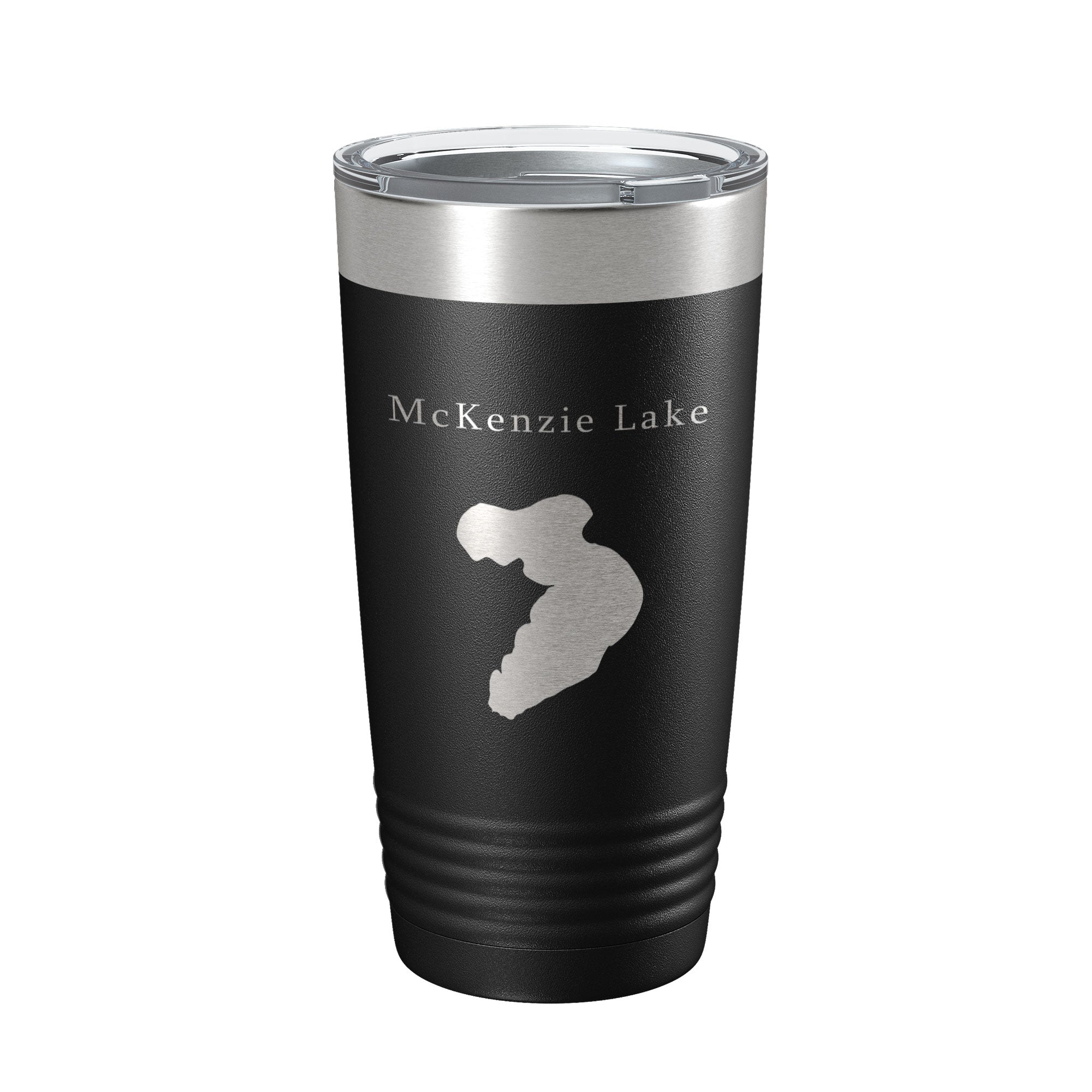 McKenzie Lake Map Tumbler Travel Mug Insulated Laser Engraved Coffee Cup Wisconsin 20 oz